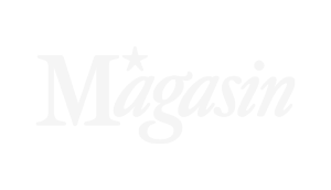 Magasin logo i blå